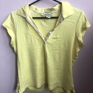 Yellow banana republic polo